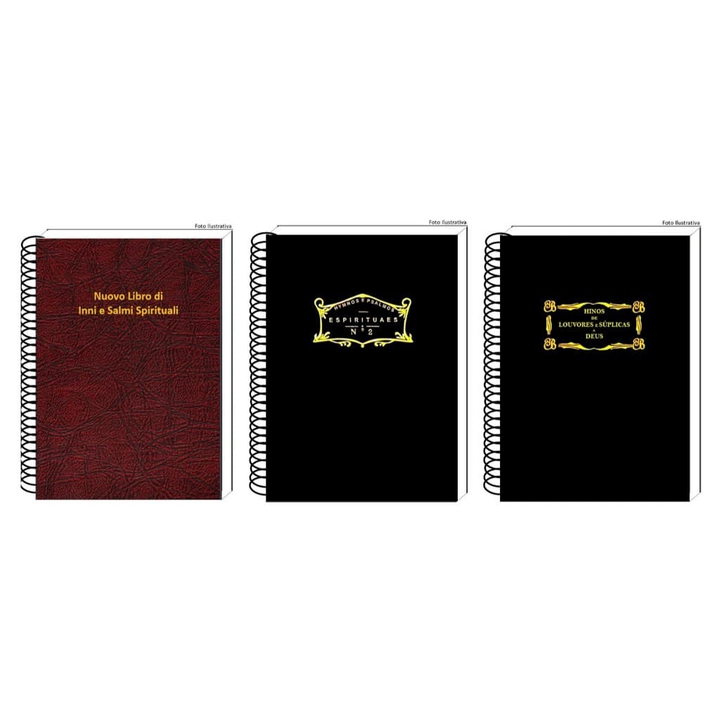 Coleção de Hinarios antigos 1,2 e 3 Reliquias CCB -Formato médio