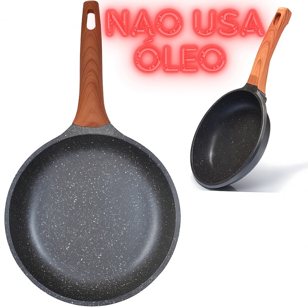 Frigideira Cerâmica Antiaderente Fogão Cooktop Indução/gás nao usa oleo