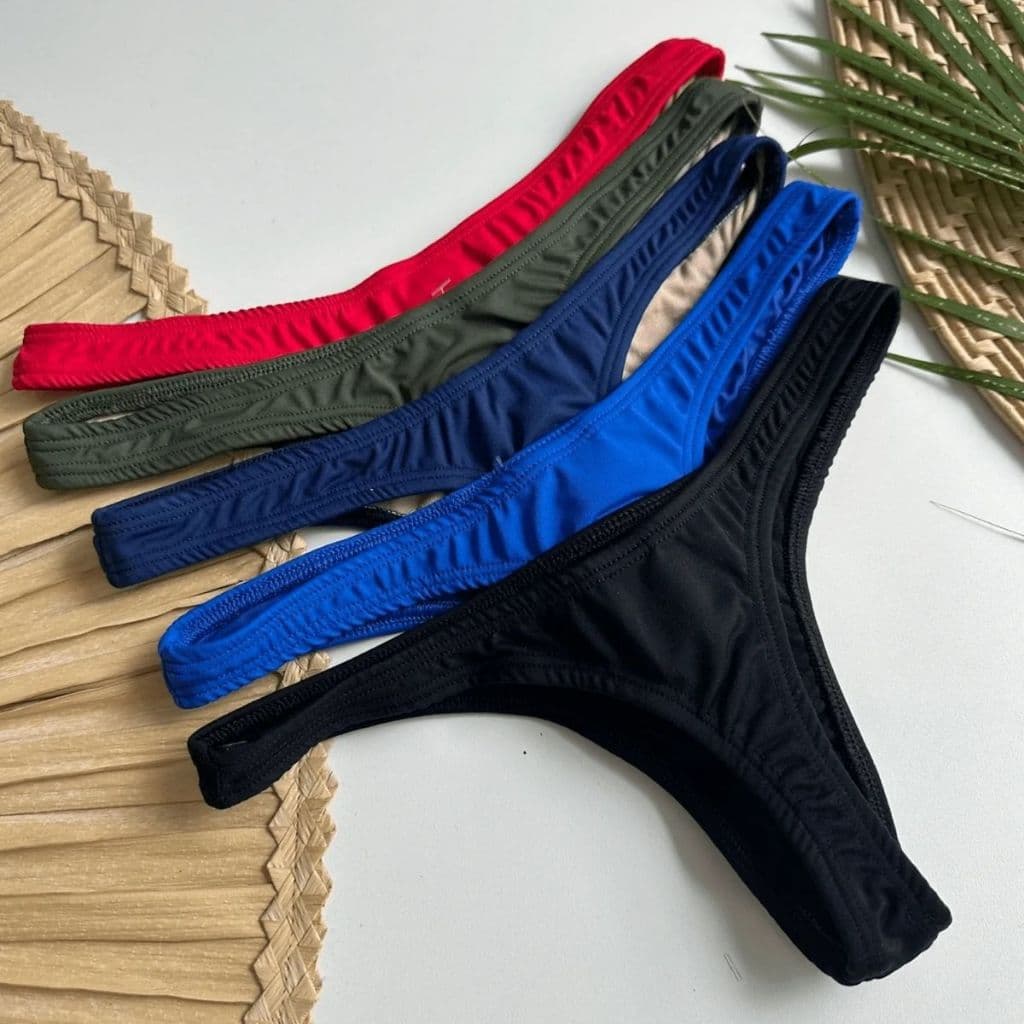 Calcinha de Biquíni Feminino Avulso Fio Dental Confortável