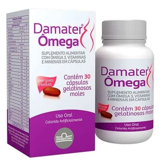 DAMATER OMEGA SUPLEMENTO ALIMENTAR GESTANTE