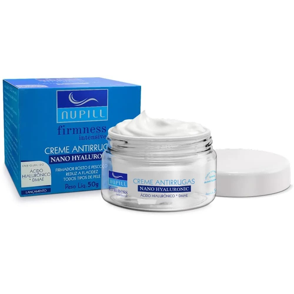 Nupill Creme Antirrrugas Nano Hyaluronic + DMAE 50g