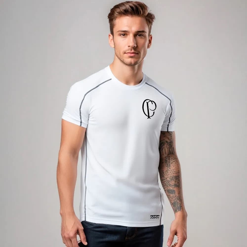Camisa Corinthians Raglan Trancador Masculina Oficial