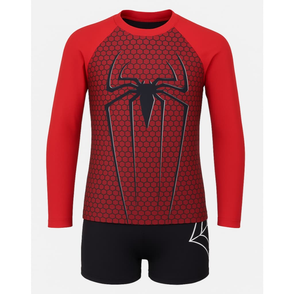 Conjunto Camisa Sunga Proteção Solar Uv FPU50+ Infantil Aranha