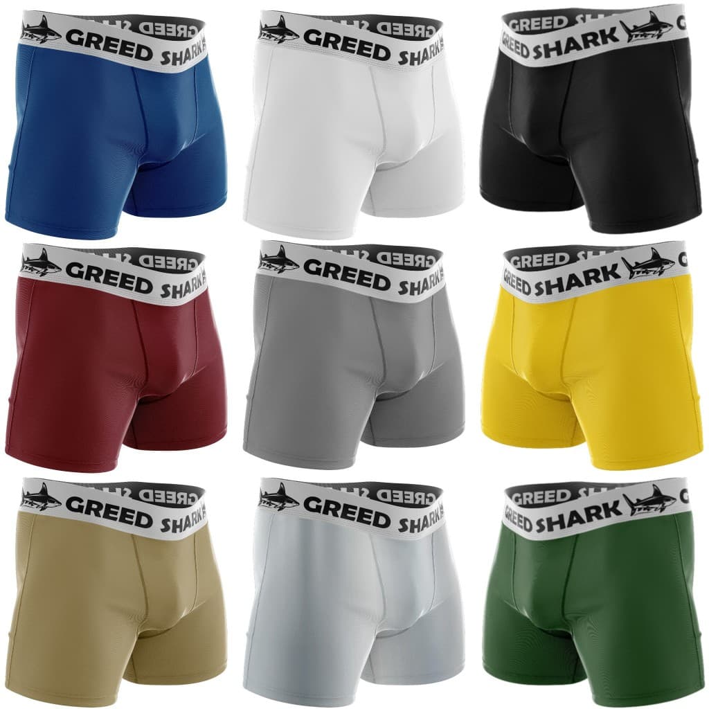 Kit Com Cuecas Box Masculinas Forro de Algodão Cueca Boxer Masculino Lisas Premium