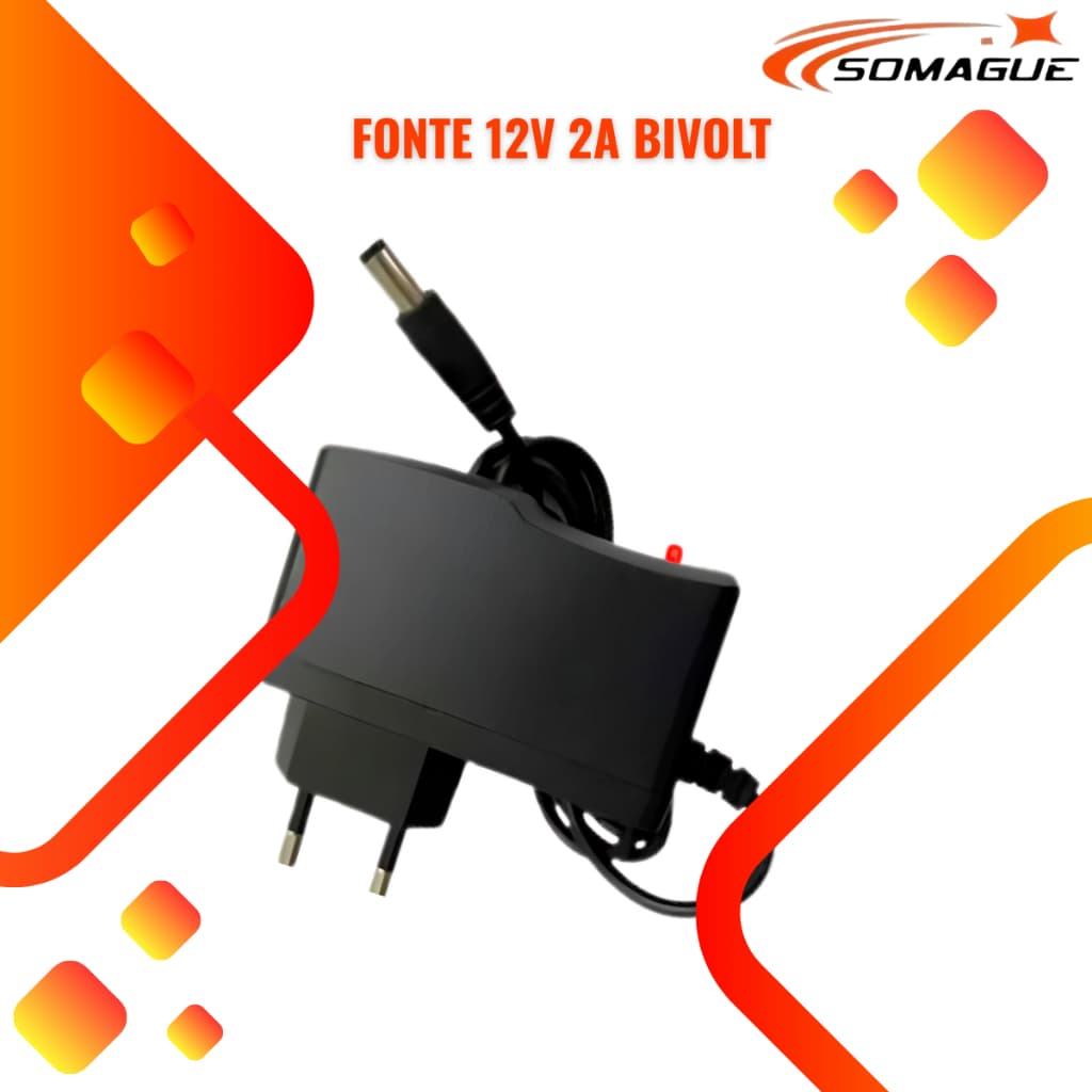 Fonte 12v 2a Bivolt Estabilizada Led