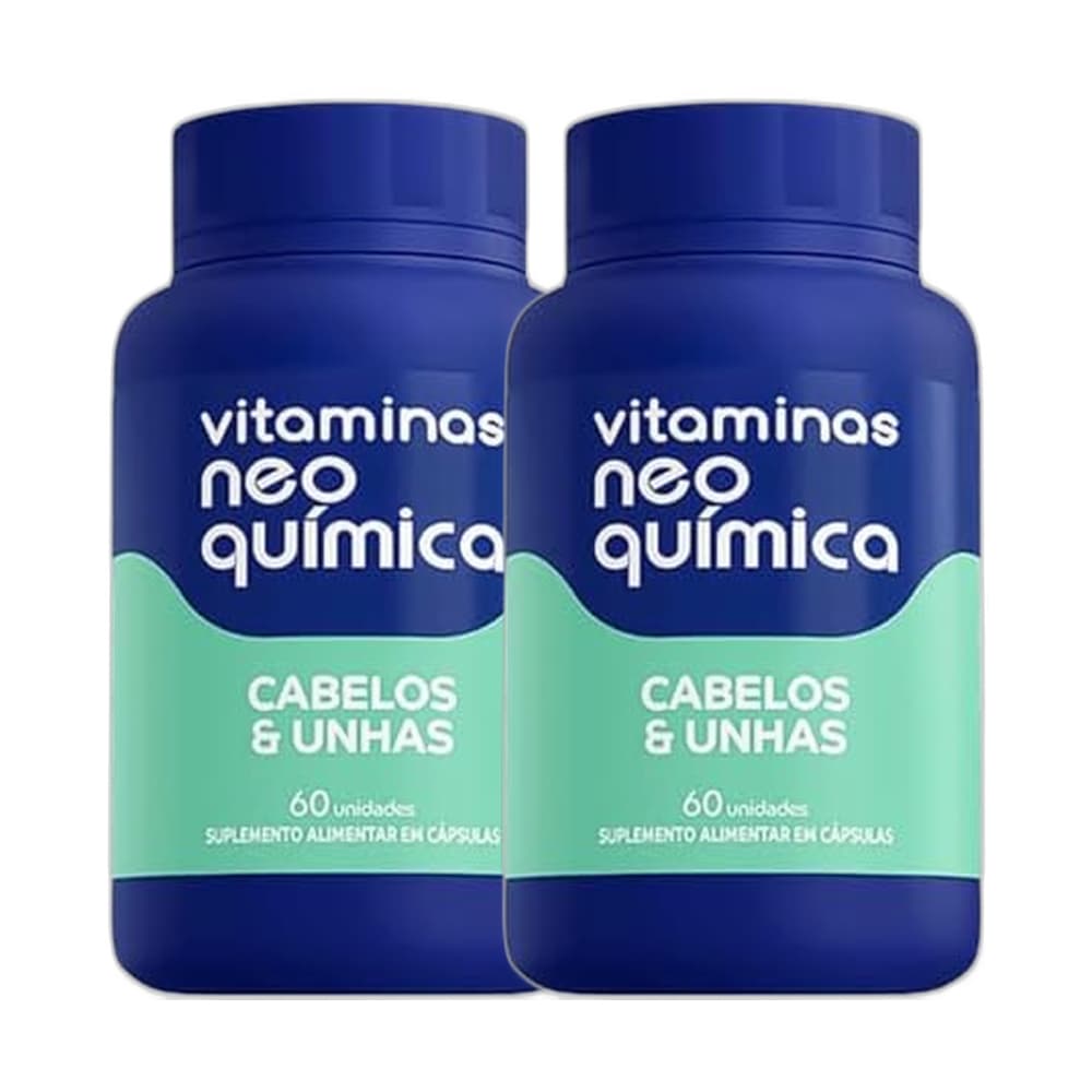 Kit 2x Vitaminas Cabelos E Unhas 60Cps - Neo Quimica