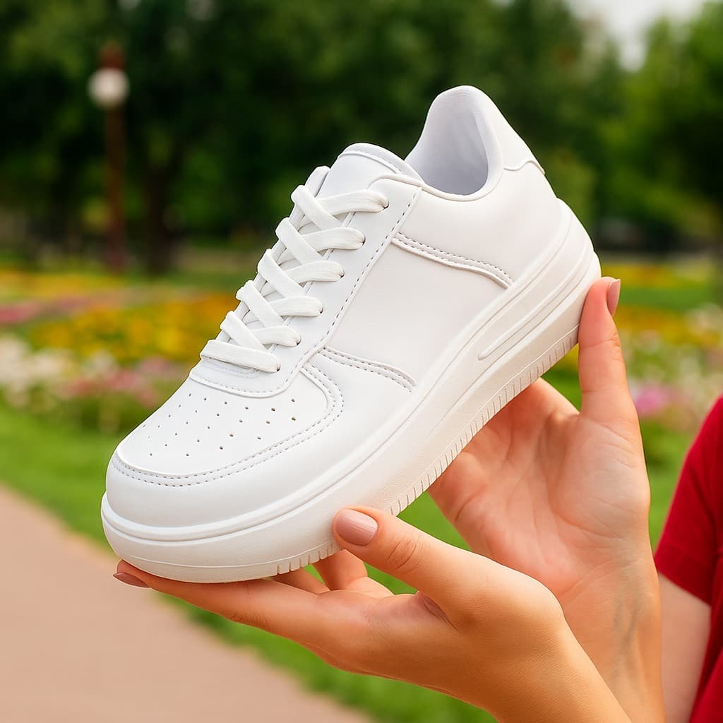 Tênis AF Masculino Feminino Esportivo Casual Branco Preto Promoção Envio Imediato