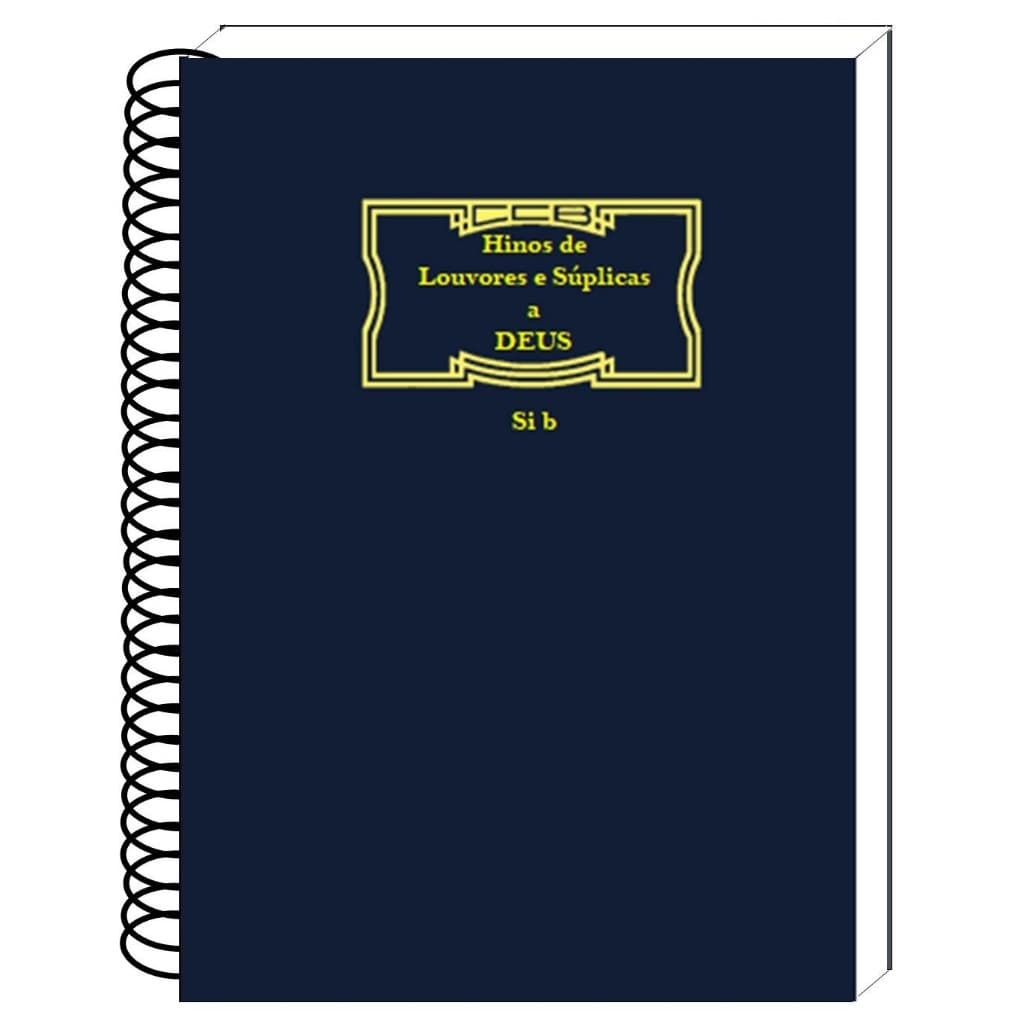 Hinario 4 - Si Bemol Com Partitura A5 - Tamanho médio