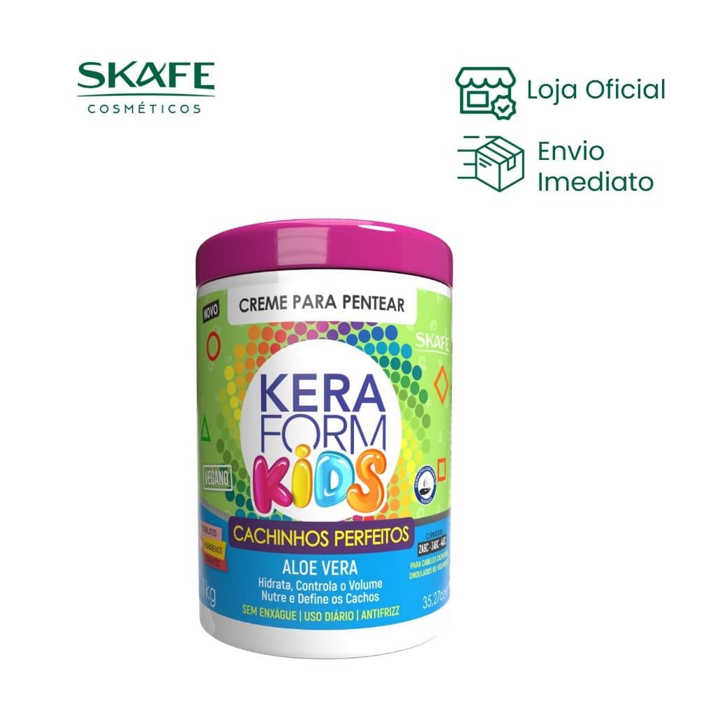 Creme para Pentear Keraform Kids Cachinhos Perfeitos 1kg – Skafe