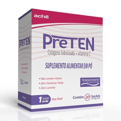 Preten 30 Sachês + 4 Sachês Grátis - Colágeno + Vitamina C