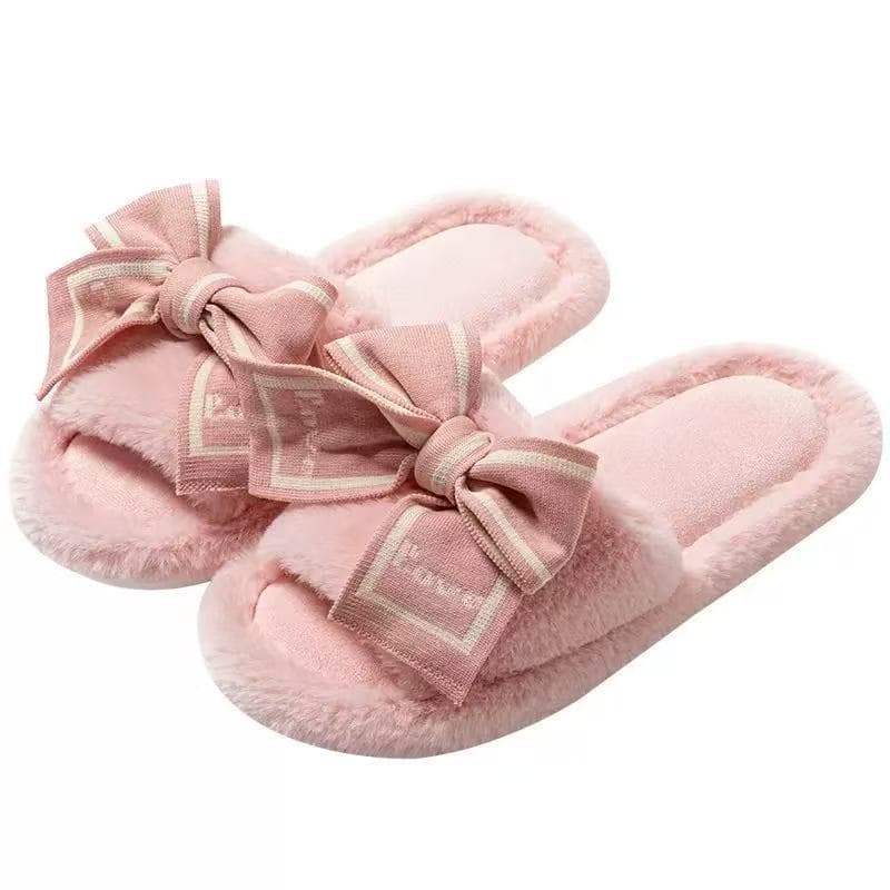 Pantufa Aberto Com Larço Luxo Chinelo Da Casa Para Menina  Inverno Novo Modelo Macio Super Confortáveis e Antiderrapane