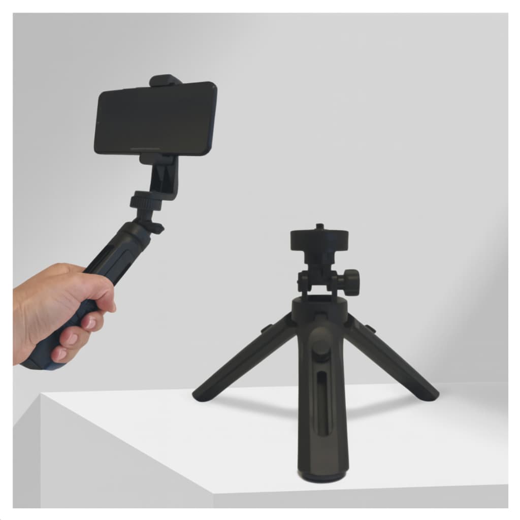 Steadicam Estabilizador De Mão E Mini Tripe Celulares Go Pro