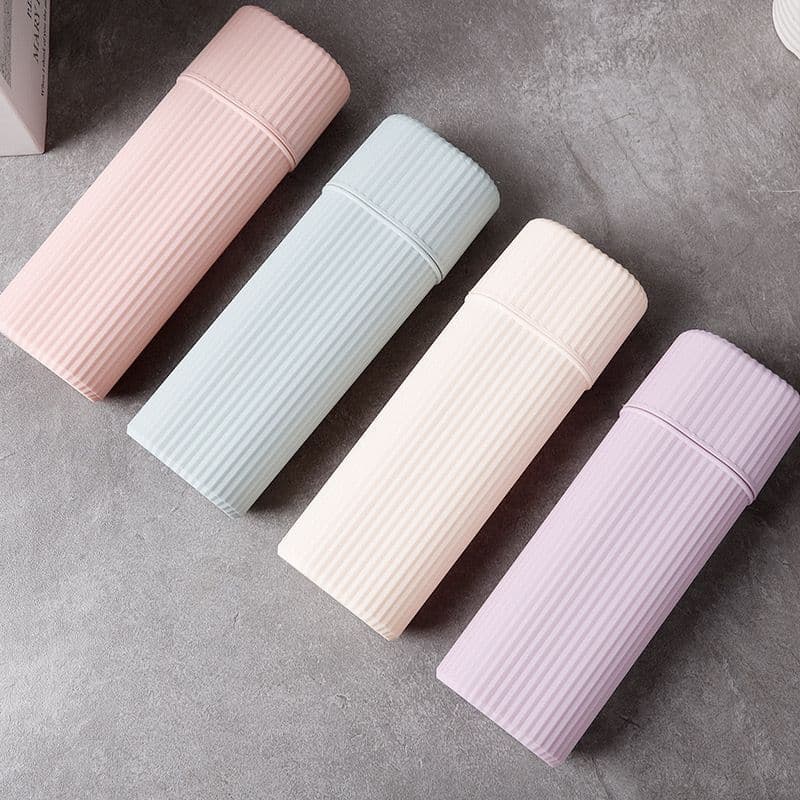 Estojo Porta Escova de Dentes e Creme Dental Portatil Para o Dia a Dia 20x6CM - FJ91125