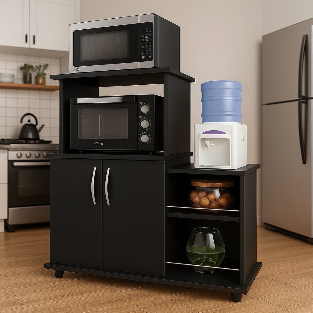 Balção Organizador Fruteira  Multiuso Prateleiras 2 Portas Sem Rodinhas