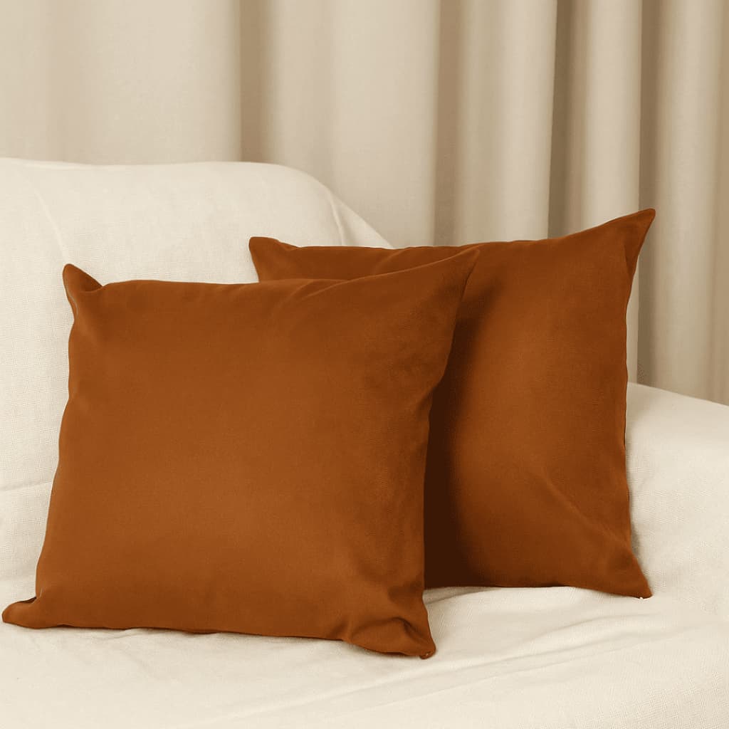 Kit Capa de Almofadas Decorativas Suede Lisas 45x45cm | 8 Cores Lindas | Sofá Sala Quarto Conforto