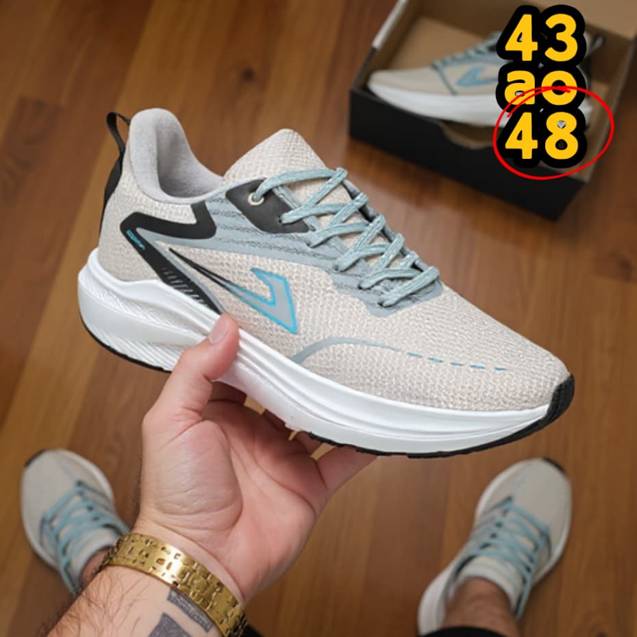 Tênis Masculino Número Grande 44 ao 48 Sapato Esportivo Super Leve, Macio e Confortável p/ Corrida