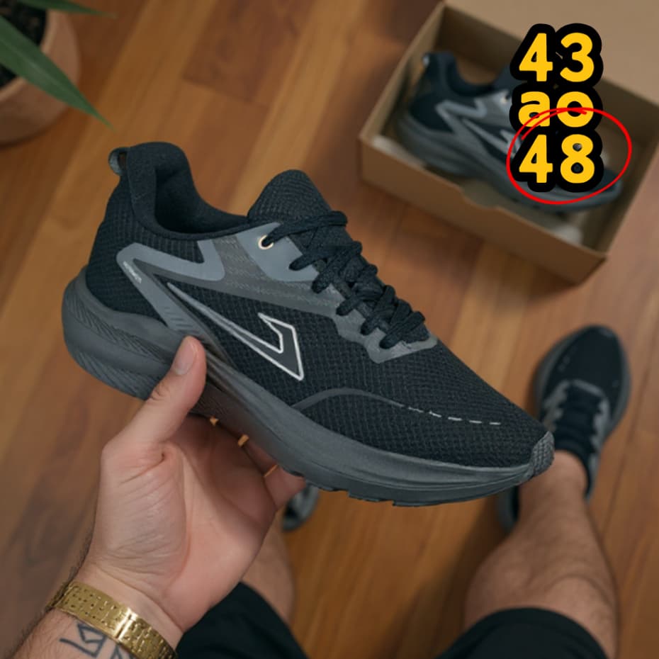Tênis Esportivo Masculino 43 ao 48  p/ Academia e Caminhada Ultra Leve, Macio e com Envio Rápido