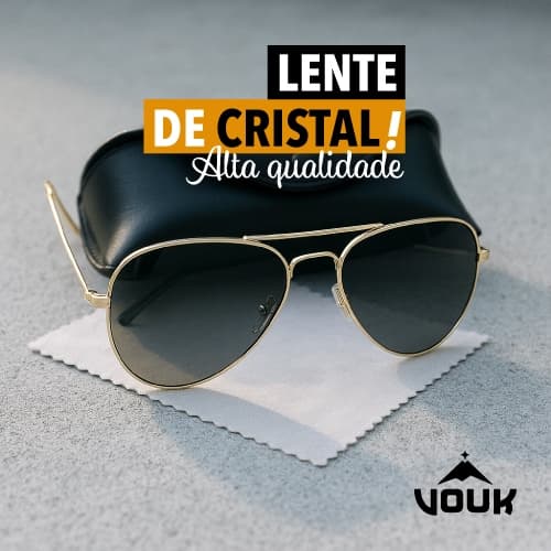 Óculos de Sol Vouk Aviador VK3025 VK3026 VK3028– Unissex – LINHA PREMIUM