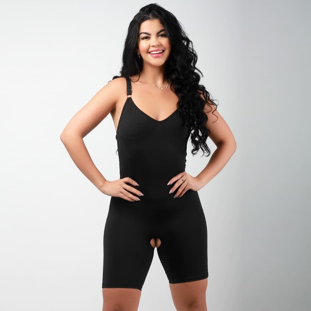 Macaquinho Modelador Feminino Suplex com Abertura Higiênica Confortável