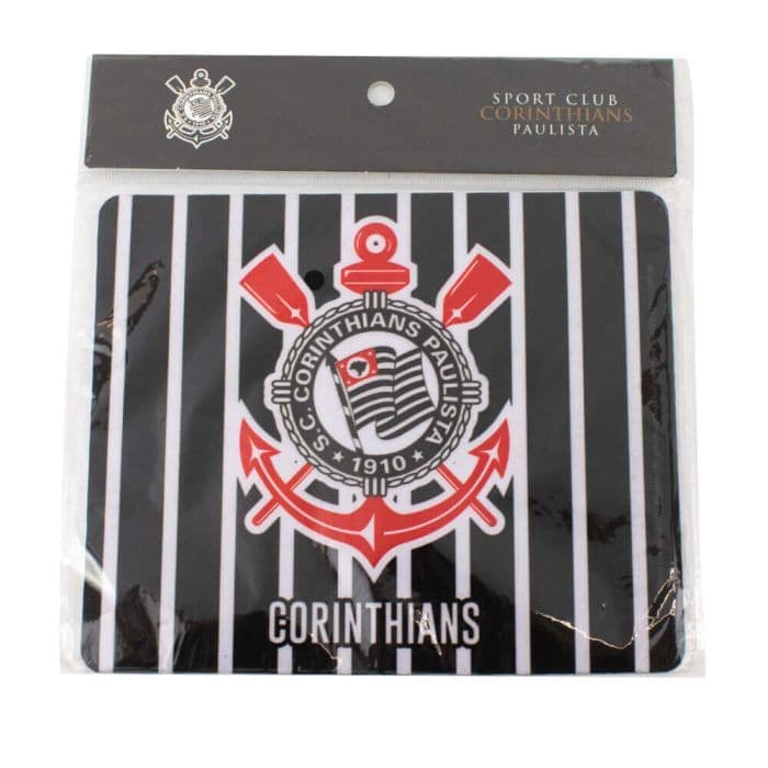 MOUSE PAD CORINTHIANS LISTRADO OFICIAL DO CLUBE ORIGINAL 18X22 CM