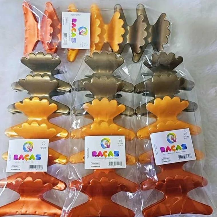 Kit 24 Piranhas Salão para Cabelo Coloridas