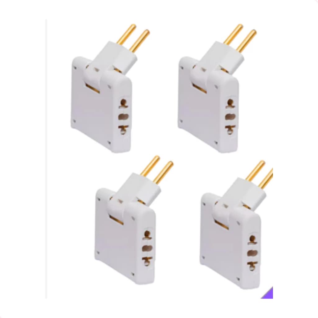 Adaptador Benjamin Articulado Deslocado 10A tomada Resistente Bivolt universal