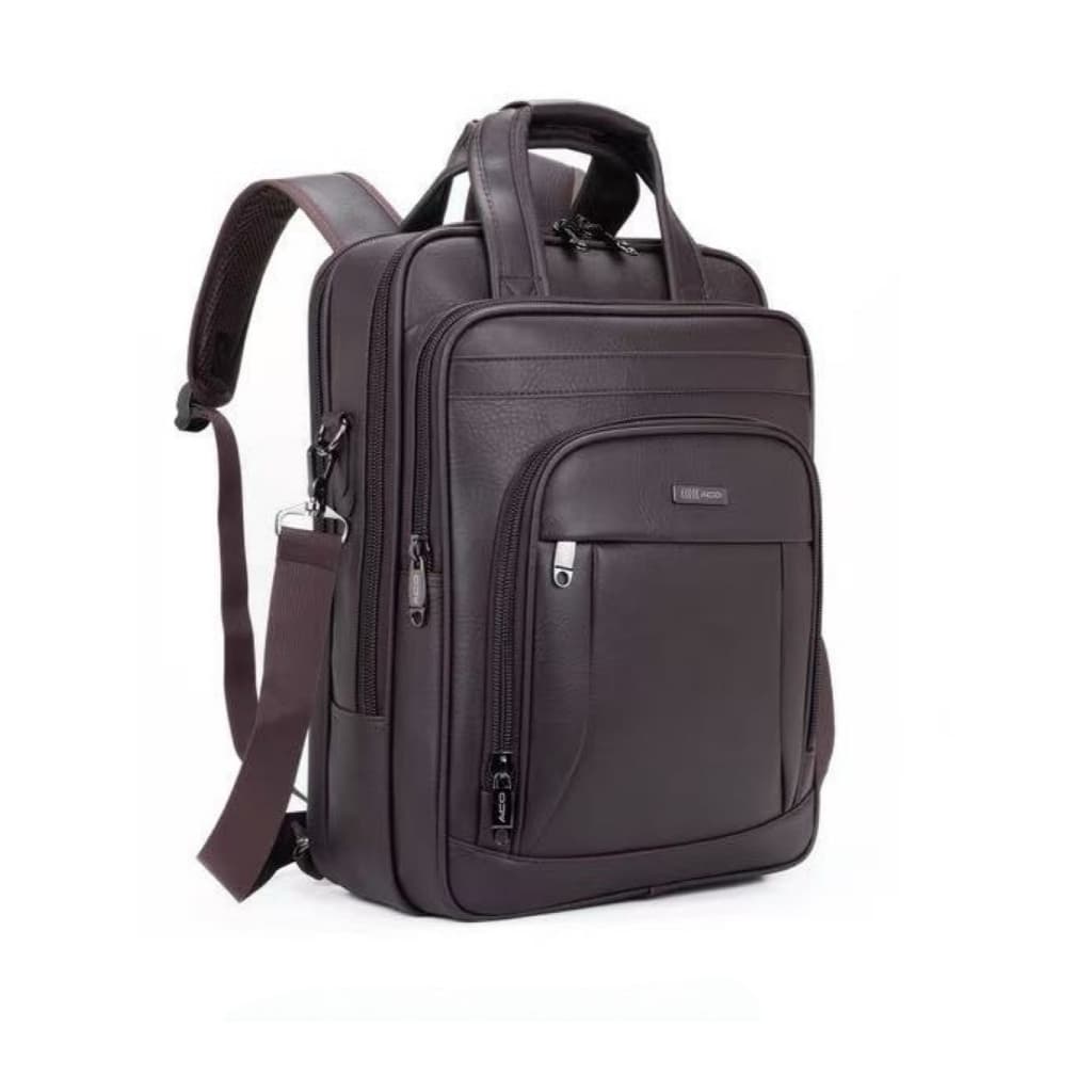 Pasta Vira Mochila 2 EM 1 Couro Pu Resistente ACO