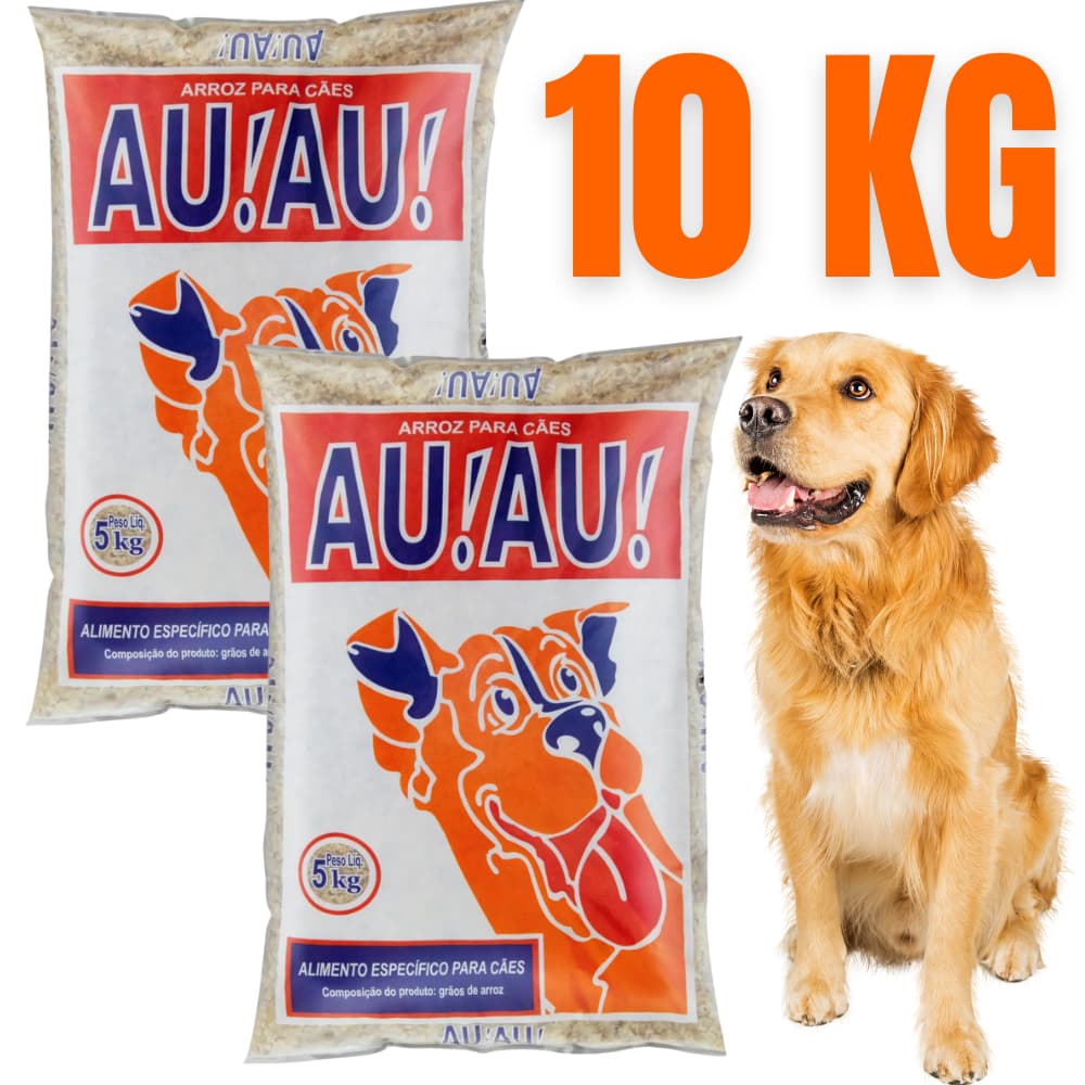 10 KG ARROZ PARA CÃES AU AU RAÇÃO COMIDA BALANCEADA PARA CACHORRO