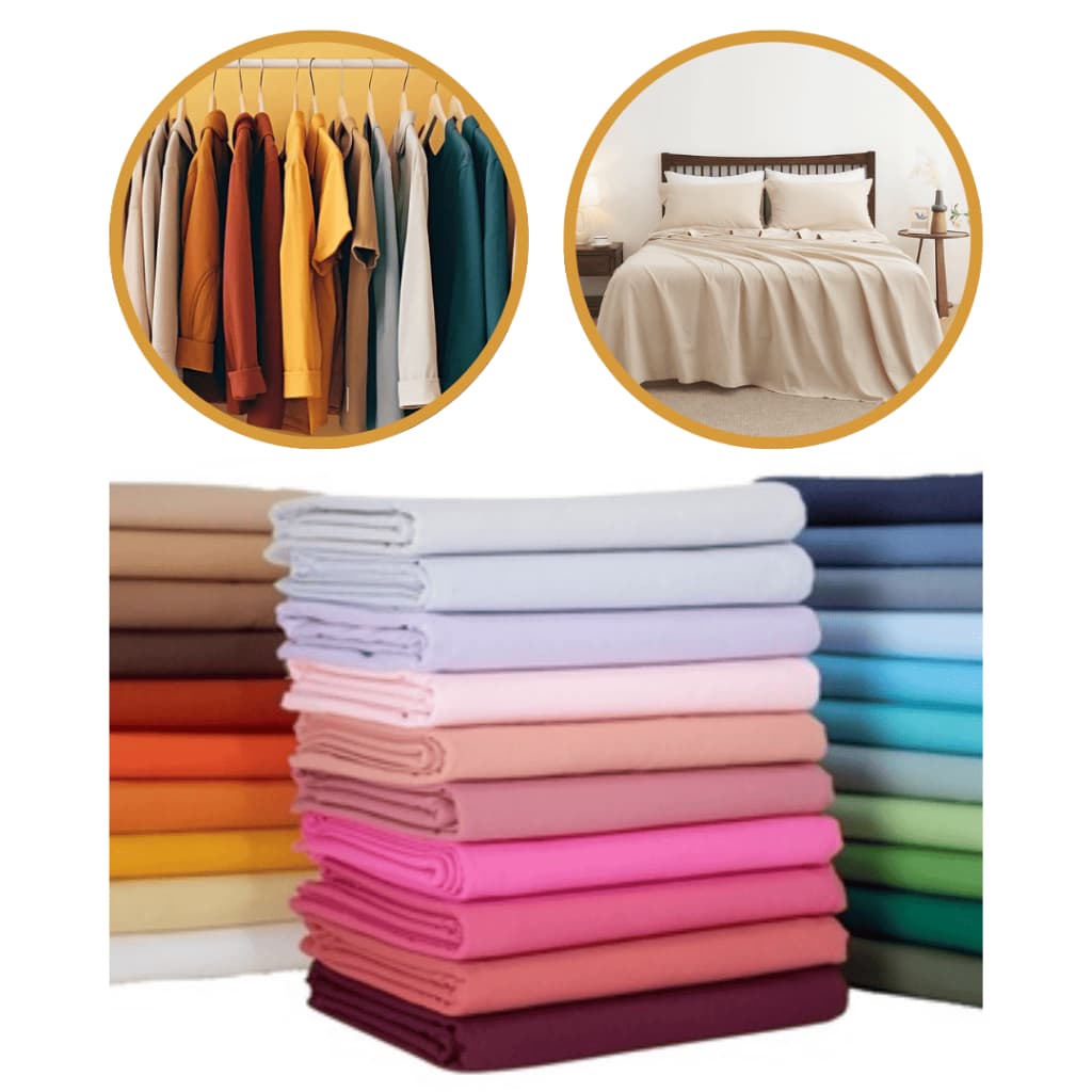 Tecido Tricoline Liso 100% Algodão 0,50x1,50m Meio Metro Vestuário Decoração