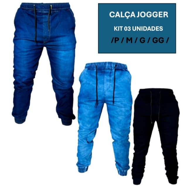 Calça Jogger Masculina Punho Elático Streetwear ENTREGA RAPIDA