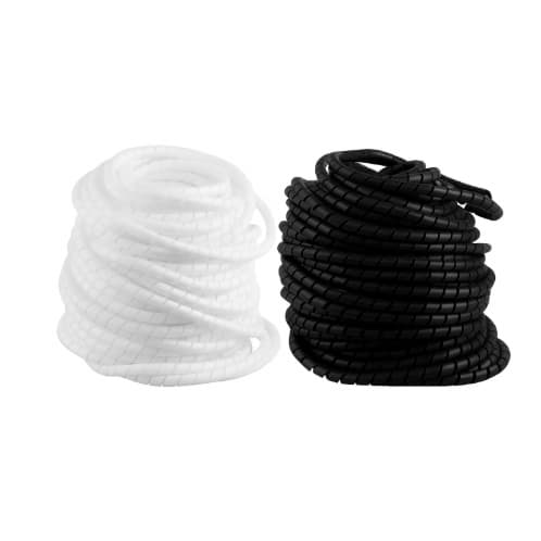 Elimine a Bagunça de Cabos Conheça o Organizador de Fios  Branco e Preto