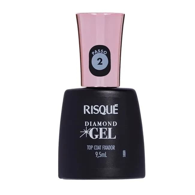 Top Coat Fixador Risque Diamond Gel Cremoso 9,5Ml