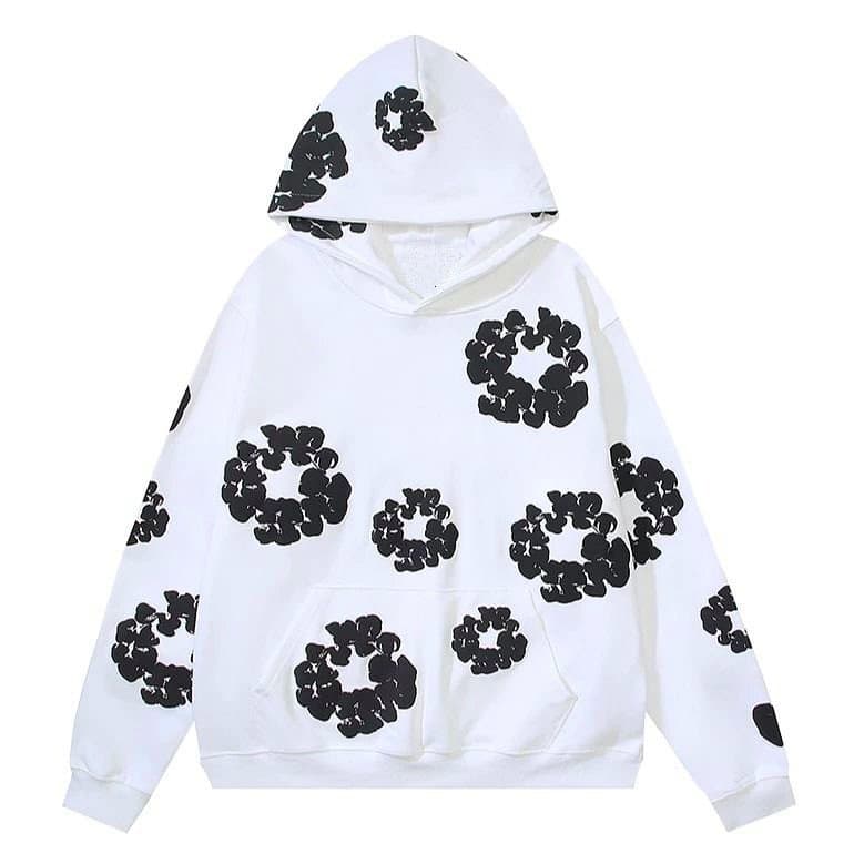 Moletom Canguru Flores de Algodão