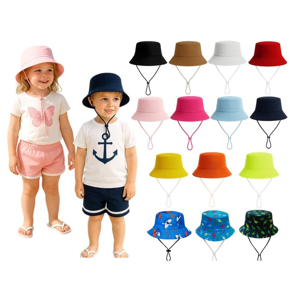 Chapéu Bucket Boné Bebe Infantil Masculino Feminino Casual