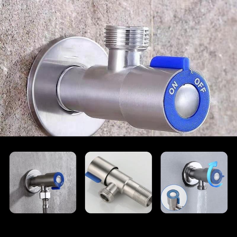 Registro Para Torneira  Banheiro Cozinha  Válvula Dupla ou Unica Saida Material  inox 201