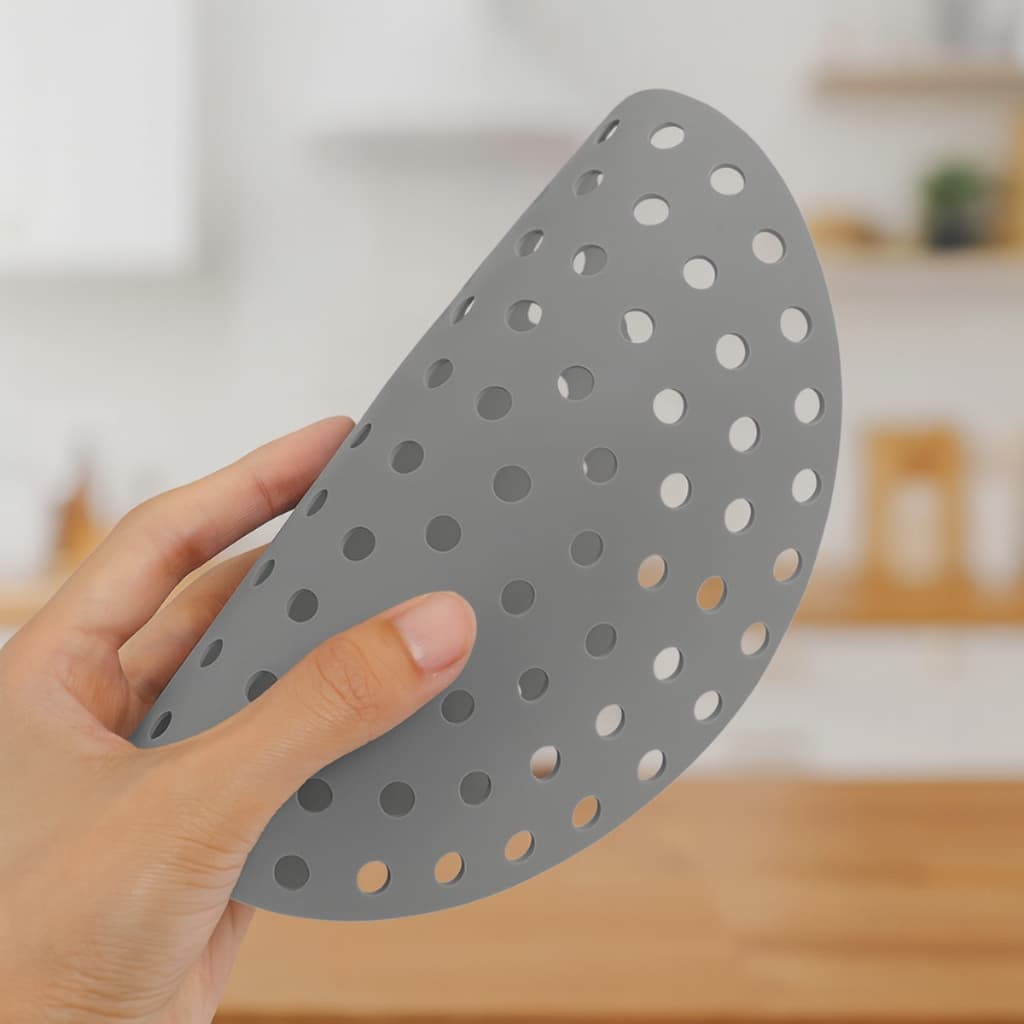 Forro Tapete em Silicone Para Air Fryer 24cm Fritadeira Elétrica Redondo Multiuso