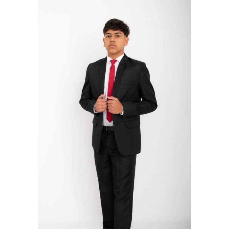 Terno Slim Premium Preto Super Promoção (Paletó - Calça - Cabide)