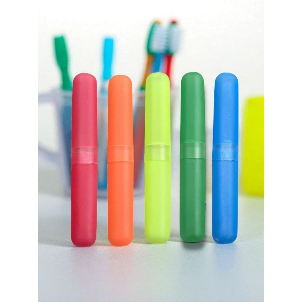 Kit 40 Porta Escova de Dente Infantil e Adulto – Prático, Resistente, Leve e Higiênico, Praticidade