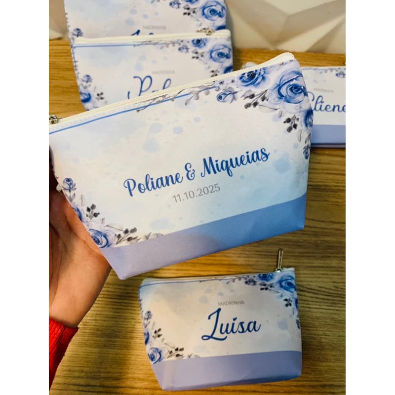 13 Necessaire Personalizada c/ nome - Floral Madrinhas casamento