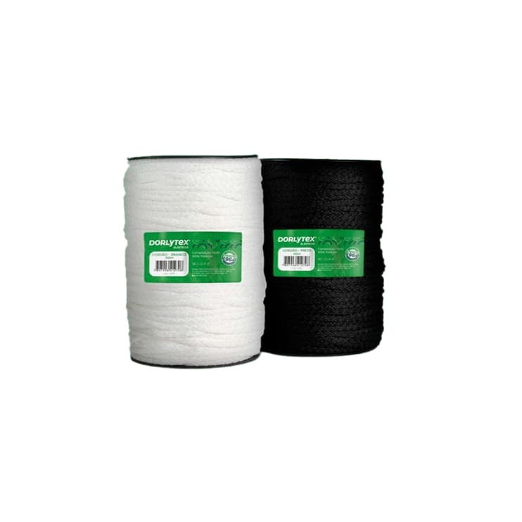 Cordão Branco ou Preto 6mm - Rolo 100 Metros