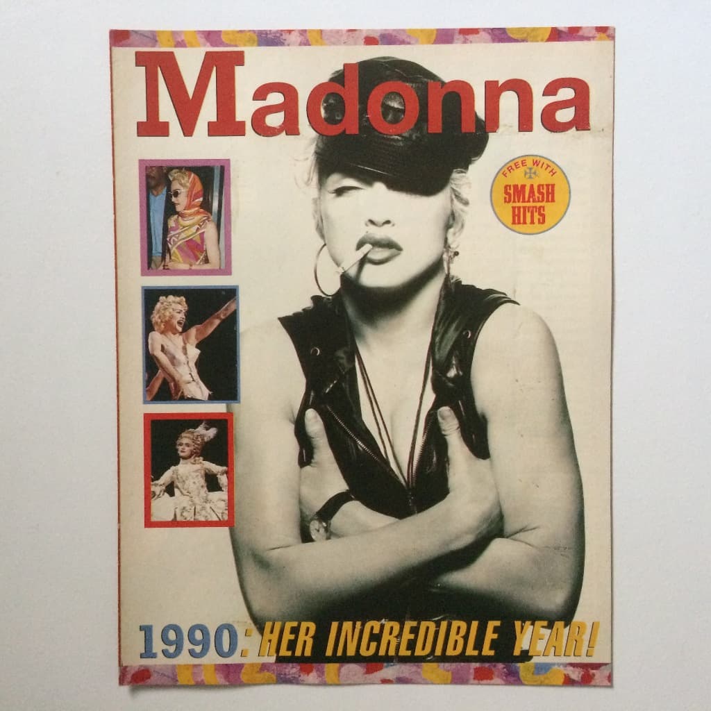 MADONNA SMASH HITS SUPLEMENTO HER INCREDIBLE YEAR 1990 RARO