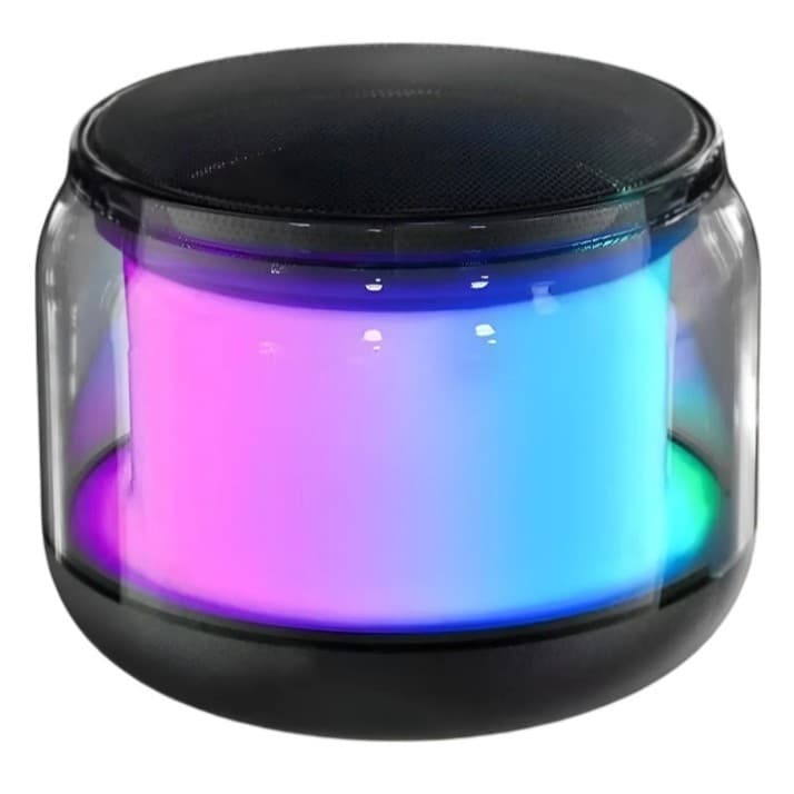 Mini Caixa de som Portátil Bluetooth Com Led Rgb Caixinha Som (1660)