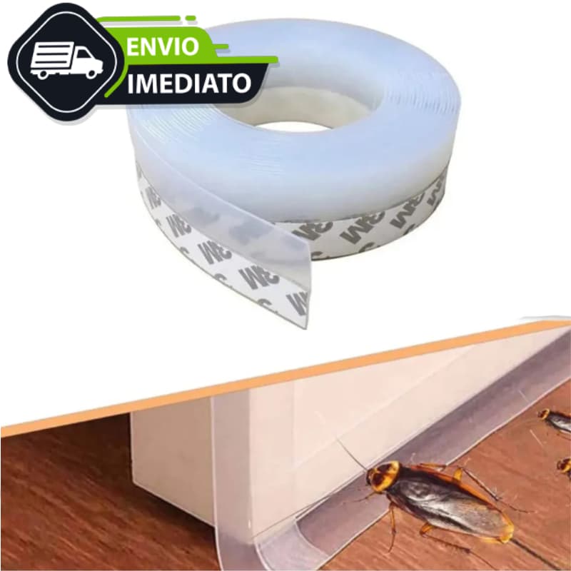 Fita Veda Fresta Porta Transparente 5 Mt Metro Pivotante