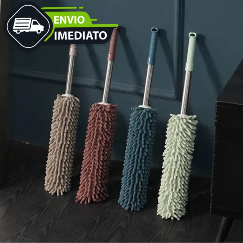 Espanador de Pó Chenille Para Limpeza em Microfibra Com Cabo Extensor e Retrátil Lavável Escova De Limpeza De Poeira