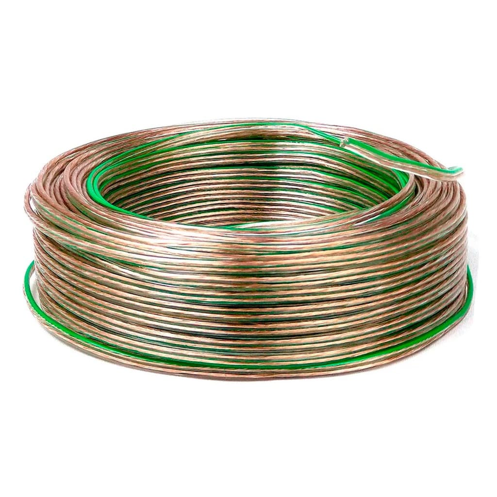 Fio Cabo 2x0,75 Mm Paralelo Cristal Polarizado Lustre Luminária 100 Metros