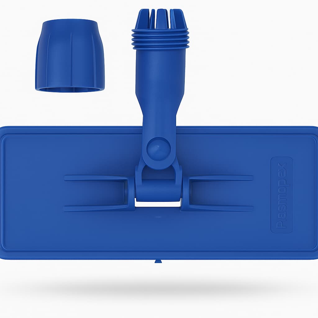 Suporte Lt Limpa Tudo azul com garras para fibra articulado com rosca 360 graus Utensilio domestico