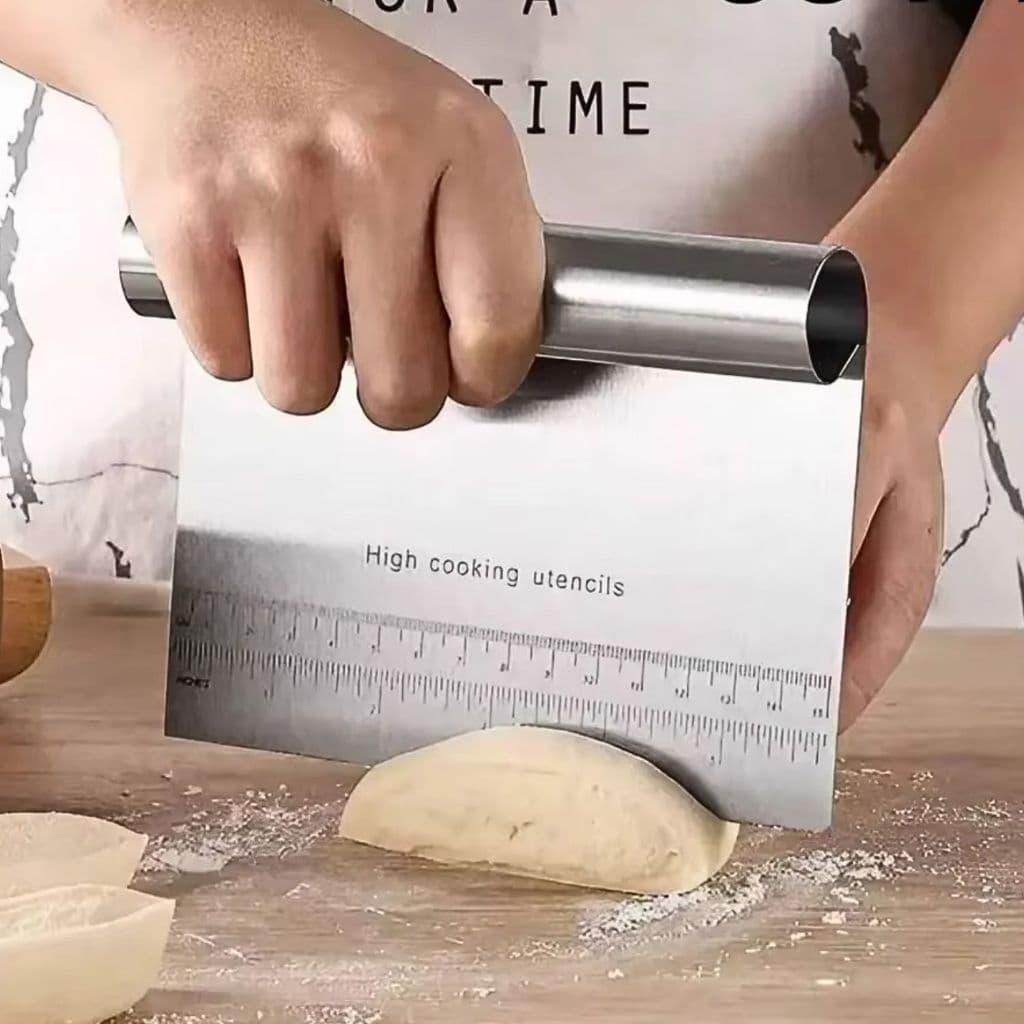 Espátula Em Inox Prática Raspador De Massa Com Cabo Tubular 15cm