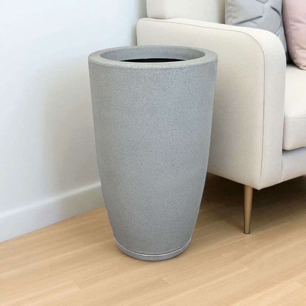 Vaso Bojo Coluna Jateado 55cm Grande Liso Fosco Vasos para Plantas ou Flor Decoração Casa Jardim