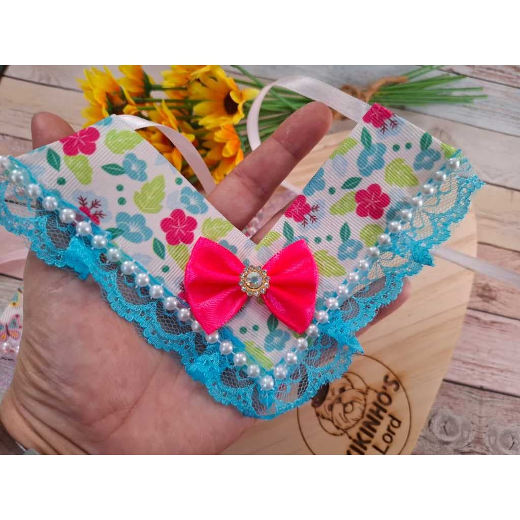 10 Unidades Gargantilha Fêmea Dia a Dia- Gravata PET LUXO - carnaval - verão - Mix gargatilha