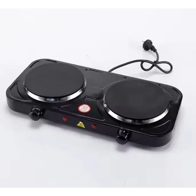 Fogareiro Chapa  Elétrico 2 Bocas 2500W Cooktop NZA 110V- 220V